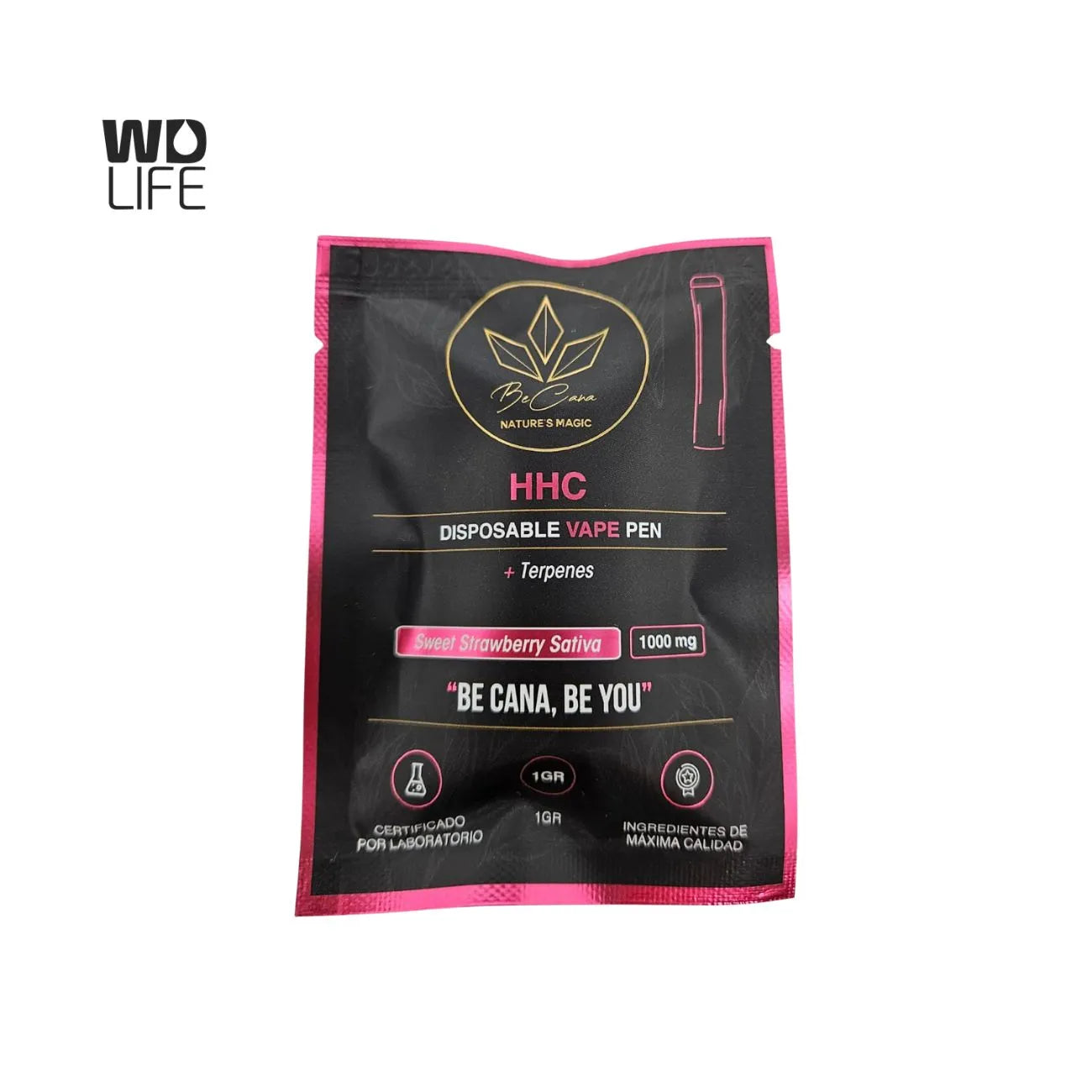 Vape desechable HHC+ terpenos | HHC 100mg | BeCana