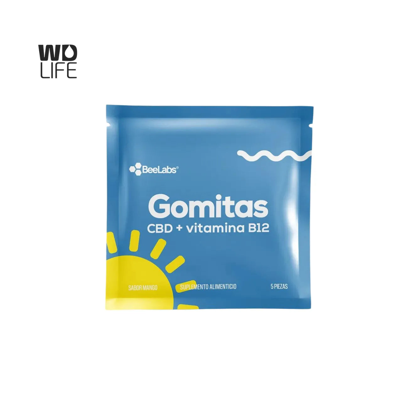 Gomitas | CBD+Vitamina B12 Día Sabor Mango | Beelabs